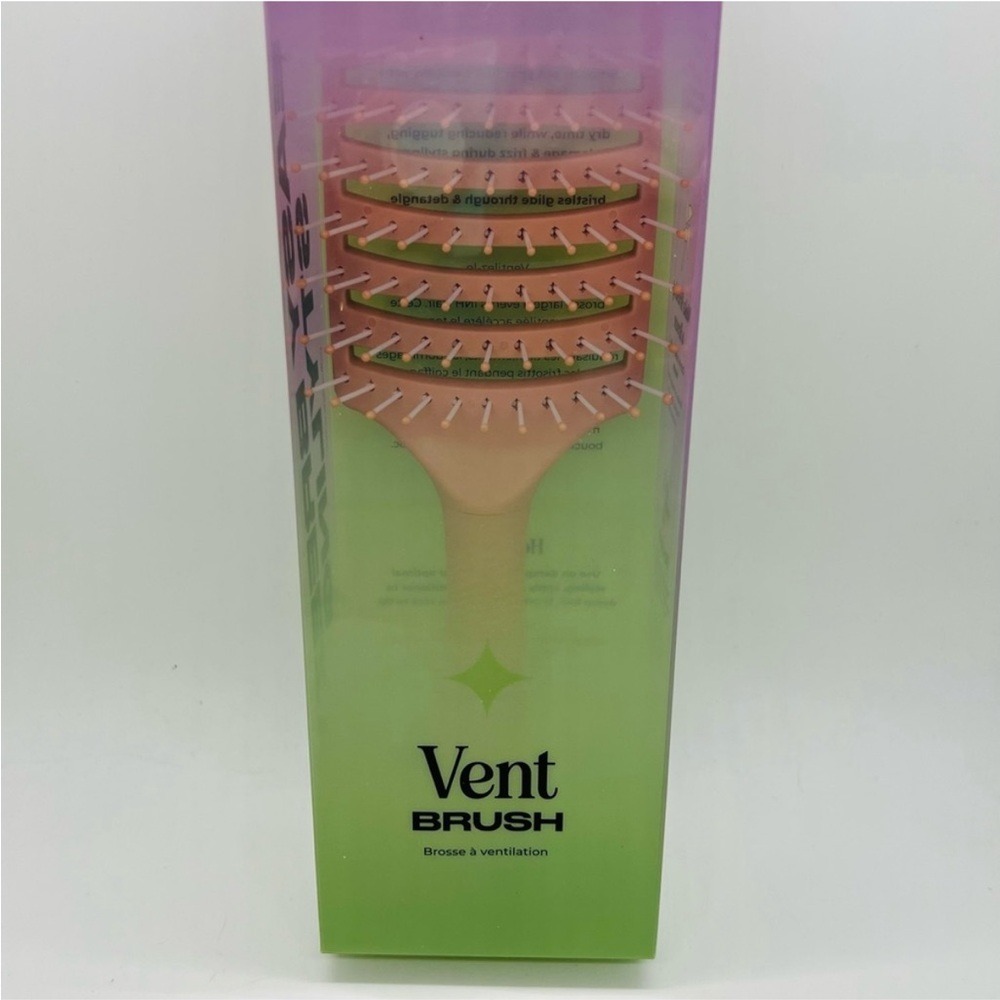 INH Curved Vent Hair Brush Pink Luxury Glamor Styling Tools Cute - Picture 7 of 10